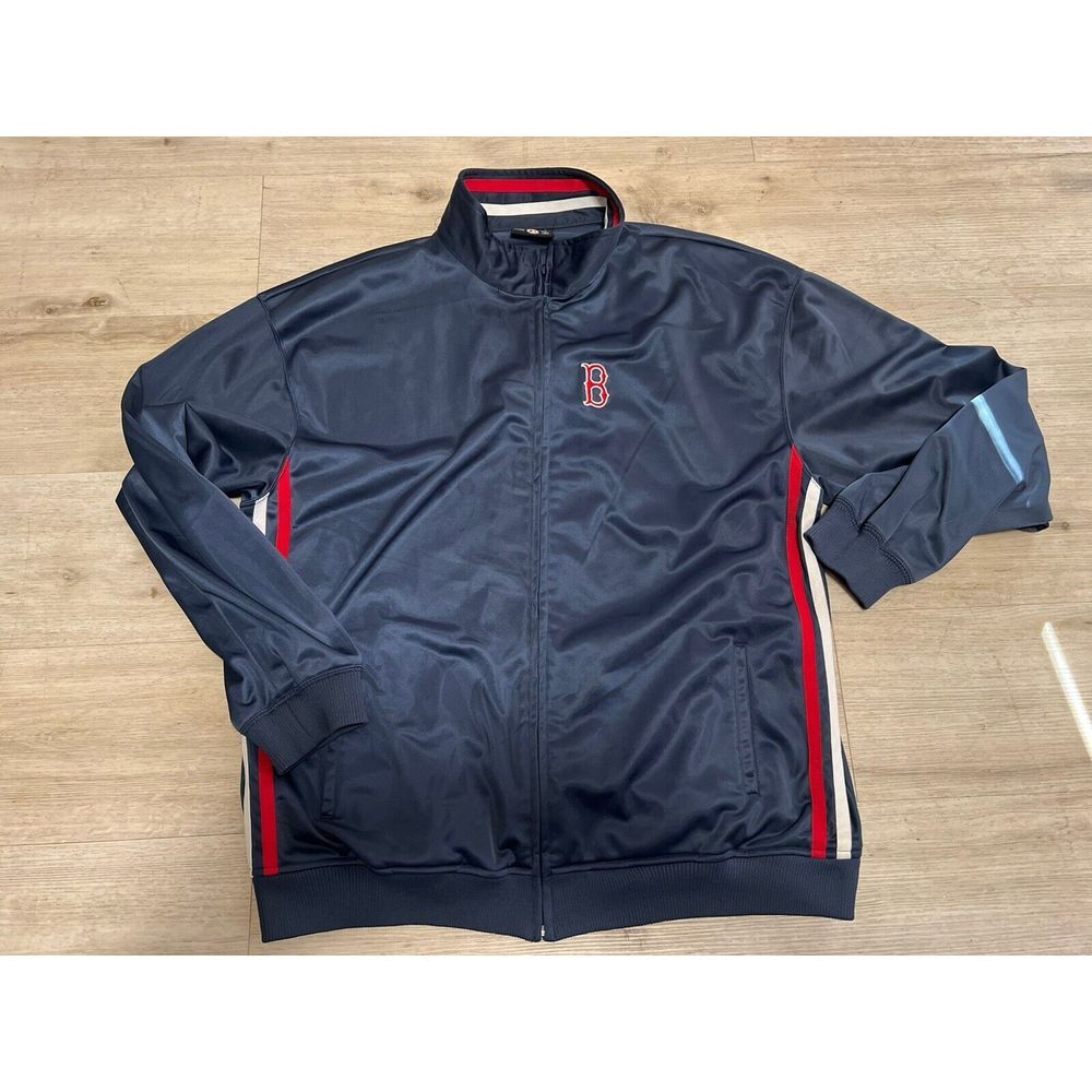 Boston Red Sox MLB 1901 Full Zip Up Track Jacket Mens XL Stitches‎